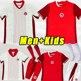 24 25 Kanada Fußball -Trikot -Nationalmannschaft 2025 2024 Davies David Larin Cavallini Laryea Millar Hoilett Men Jersey Fußballhemden T -Shirt Home Kinderkind