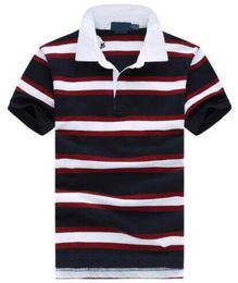 Summer Fashion Men Striped TShirts Small Horse Embroidery Slim Fit American Design Casual Sport Polo Shirt Man Casual Tshirt Tops1361417