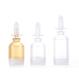 5ml 10ml 15ml Clear PS Press Bottle Jars Vials For Cosmetic Perfume Essential Oil Bottles J62