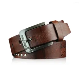 Belts Fashion Vintage Casual Pants Bands Leather Belt Men Pin Buckle Waistband