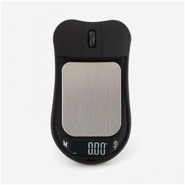 Weighing Scales Wholesale Mouse Shape Kitchen 100G 0.01G Portable Digital Jewellery Car Key Scale For Carat Diamond Lab 0.01 Gramme Precis Dhdiu