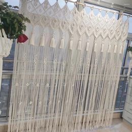 Tapestries Handmade Hanging Tapestry With Tassel Wedding Backdrop Curtain Wall Art Boho Home Decor No Rod Custom Contact US