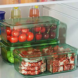 Storage Bottles Transparent Refrigerator Box Sealed Fresh Fridge Organiser Food Containers Vegetable Fruit Boxes