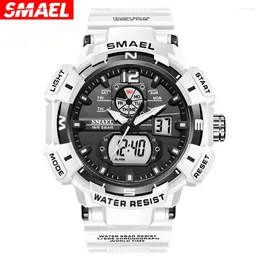 Wristwatches SAMEL Top Military Men's Watches Waterproof Sports Wristwatch LED Quartz Clock Male Watch 8045 Relogio Masculino