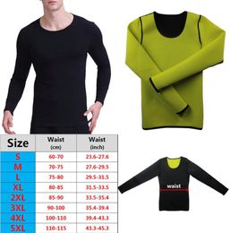 Men039s Body Shapers Men Slimming Long Sleeve TShirt Tops Neoprene Sauna Sweat Fitness Shapewear Vest Shirt Trimmer Weight Los4525831