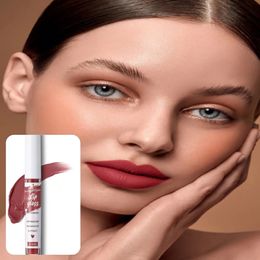 Waterproof Velvet Matte Nude Lip Gloss Sexy Long Lasting Non-stick Cup Nude Red Liquid Lipstick Make-up For Women Korea Cosmetic 240517