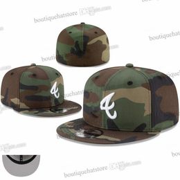 15 Colors 2024 Men's Basketball Fitted Hats Camo Color Flat Chicago Baseball Full Size Closed Caps Black Heat Size Chapeau Hip Hop camouflage Street Sports Bone M17-06