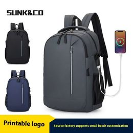 Commuting fashion large capacity computer leisure travel student waterproof backpack, printable