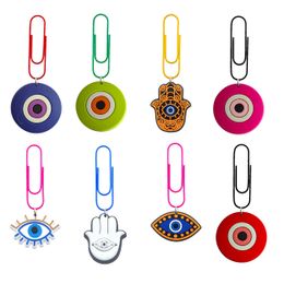 Jewellery Devils Eye Cartoon Paper Clips Funny Book Markers For Teacher Sile Nurse Gifts Colorf Memo Pagination Organise Office Statione Otvgp