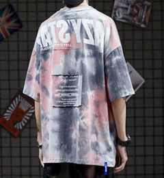 Men039s TShirts Shortsleeved Tshirt Men And Women039s Oversize Bat Shirt Halfsleeved Tops Student Patch 2022 Summer Kore9425142