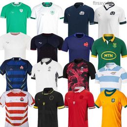 2023 Ireland Rugby Jersey Sportswear 23/24new Fiji Japan Scotland South Englands African Australia Argentina Home Away French Waleser Alternate Shirt Kids LXGY