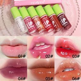 Lip Gloss 6pcs Moisturizing Hydrating Mirror Liquid Glaze Non-Stick Cup Long-lasting Waterproof Make Up Cosmetics
