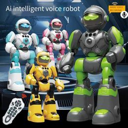 Other Toys Boy Toy Intelligent Voice Robot Remote Control Programming Gesture Perception Sound and Light Dance Electronic Toy Birthday Gift s5178