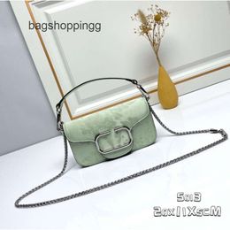 Square Leather Summer Style Embroidery Event Art National Bag Stud Vo Lady Wool Purse Vallenteno 2024 Chain Bags Handheld Small New Handbag Rock White JXBD