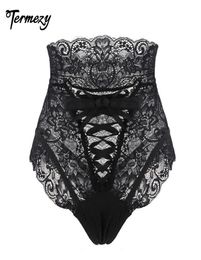 Amazing Sexy Panties Women High Waist Lace Thongs and G Strings Underwear Ladies Hollow Out Underpants Intimates Lingerie8173523