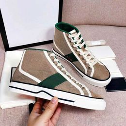 top quality Designer Casual shoe Martin boot Summer New style fashion men loafer flat Outdoors Tennis High top sneakers black khaki canvas walk Shoes lady trainer box