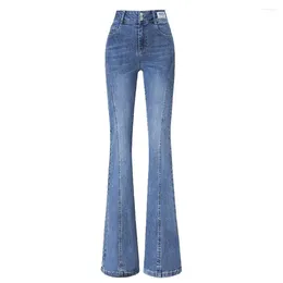 Women's Jeans 2024 Flare Pants Women Vintage Denim Ladies Sexy High Waist Fashion Stretch Pocket Trousers Wide Leg