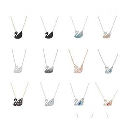 Pendant Necklaces Fashion Womens Beating Heart Diamond Necklace 14K Gold Designer Ins Style Emotional Gift Jewelry For Women Express D Otlxe