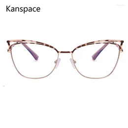 Sunglasses Frames Kanspace Cat Eye Women Glasses Myopia Optical Computer Spectacles Anti Blue Light Fashion Eyeglasses High Quality 95388