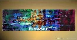 hand painted acrylic abstract bright color oil paintings canvas painting quality oil painting whole art beauty quotes liv5092201