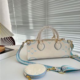 10A Fashion Zipper Way Tote Designer Bag Womens Collection Luxury Crossbody Shoulder Purse Makeup A With 25CM Round 24SS Milky Comes Qvnfu