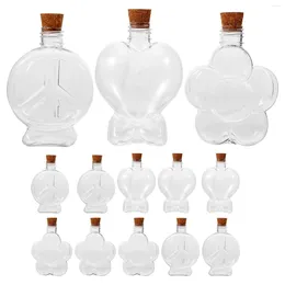 Vases 25Pcs Star Shape Glass Favor Jars Cork Lids Empty Clear Jar Mini Wishing Bottle Vial Stoppers Sand Art