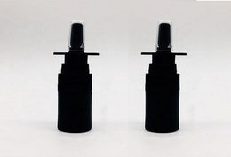 50pcs 5ml Refillable Black Plastic Nasal Spray Bottle Pump Sprayer Container Vial Pot for Saline Water Wash Applications6410977