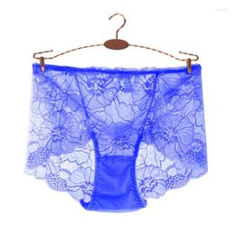 Women's Panties Sexy Lace Women Fashion Cosy Lingerie Tempting Briefs High Waist Khaki Underpants Hollow Out Female Underwear
