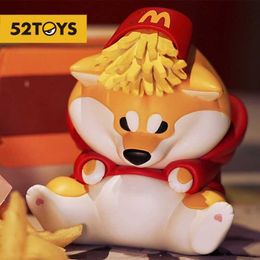 Blind box Cute Shiba Inu Fast Food Series Tide Play Figurines Surprise Bag Desktop Model Anime Figure Creative Birthday Christmas Gift Y240517