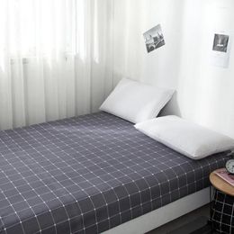 Bedding Sets Home Textile Lattice Series Bed Sheet Cover Pillowcase Simple Boy Girls 1Pc Single Double Bedlinen