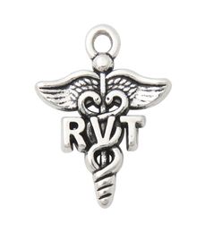 Online Whole DIY Fashion Alloy Medical Symbol RVT Charms For Nurse Doctor Jewellery Making 1923mm AAC19796074513