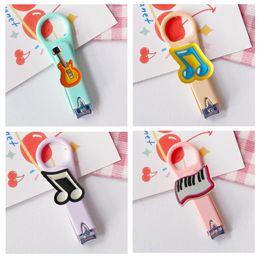 Nail Treatments Music Cartoon Clippers Stainless Steel Folding Cutter Set Fingernail For Kids Cute Women Drop Delivery Otnoc