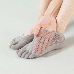 Men's Socks Soft Thin Summer Short Tube Women Men Sport Hosiery Split Toe Five-Finger
