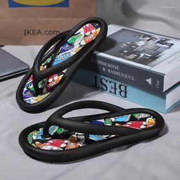 Slippers Summer 2024 Korean Version Trendy Couple Sandal With Flip Flops Wear-resistant Anti Slip And Odour Resistant Worn On The