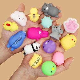10PCS Decompression Toy 5-50PCS For Kids Party Gift Squishy Toy Cute Animal Antistress Ball Squeeze Mochi Rising Toys Abreact Soft Sticky Stress Relief