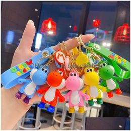 Decompression Toy Bubble Dragon Little Dinosaur Keychain Car Student Backpack Pendant Small Gift Drop Delivery Toys Gifts Novelty Gag Dhoby