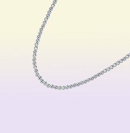 Brand new Plated sterling silver necklace 18INCHS4MM Hollow Bead Necklace DHSN114 Top 925 silver plate Jewellery Beaded Neckla8940195
