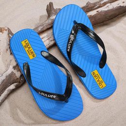 Slippers Summer Mens Casual Flip Flops Blue Red Outdoor Beach Swimming Pool Water Sandals Slides Walking