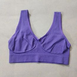 Women Sports Bra Without pad Sleep Brassiere Underwear sleep yoga sports bra vest Plus Size Top no sponge insert pad Bralette 240517
