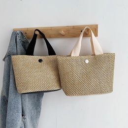 Shoulder Bags Fashion Hand-held Woven Bag Beach Idyllic Straw Net Celebrity All Match Female