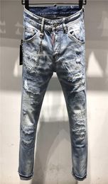 FW20 New Arrival Top Quality Brand Designer Men Denim Cool Guy Jeans Embroidery Pants Fashion Holes Trousers Italy Size 4454 96322815122