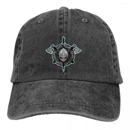 Ball Caps Summer Cap Sun Visor Viking Shield With Ax Hip Hop Vikings Cowboy Hat Peaked Hats