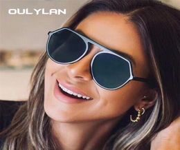 Oulylan Retro Round Sunglasses for Women Men Vintage Steampunk Sun Glasses Female Male Black Irregular Shades Eyewear UV4002105532