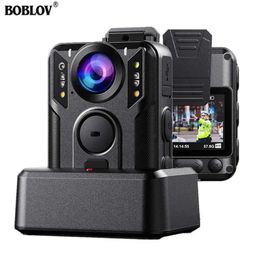 Sports Action Video Cameras Boblov M6 2160P GPS Infrared Night Vision Camera 64GB Human Camera Dashcam Mini Camera 7-hour Docked Human Camera J240514