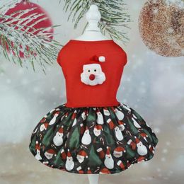 Dog Apparel Pet Dress Soft Comfortable Festive Christmas Dresses Charming Designs For Dogs Stand Out Pos Easy To Wear Clean
