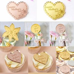 Party Supplies 5pcs Multiple Styles Happy Birthday Cake Topper Pink Gold Acrylic Toppers Baby Shower Decorations