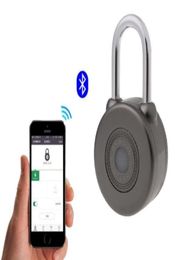 Electronic Wireless Lock Keyless Smart Bluetooth Padlock Master Keys Types Lock with APP Control for Bike Motorycle Home Door4112375