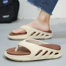 Slippers Men Flip Flops Outdoor Indoor Thick Soft Sole Sandals Non-slip Bathroom Home Beach Slides