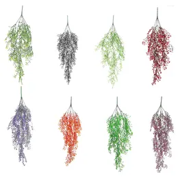 Decorative Flowers 4pcs/set Versatile Hanging Plant For Chic And Easy-to-Maintain Garden Artificial Plants Indoor