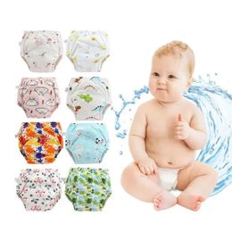 5 waterproof and reusable cotton baby training pants baby shorts underwear baby diapers underwear diapers 240510
